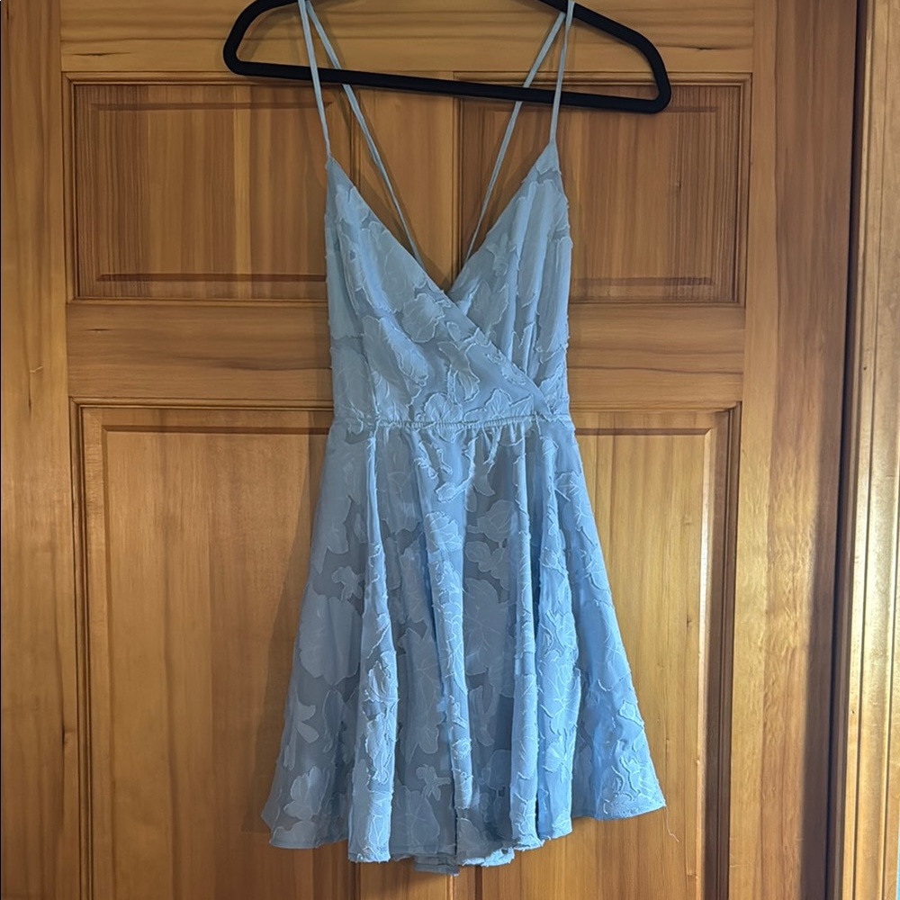 Trixxi Blue Spaghetti Strap Sundress